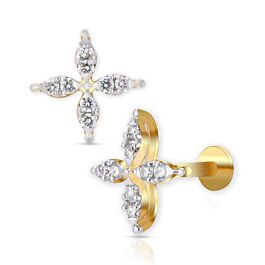 Petite Floral Diamond Earrings