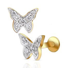Eye Catching Butterfly Diamond Earrings