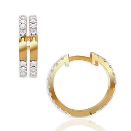 Pleasing Dual Layered Diamond Earrings