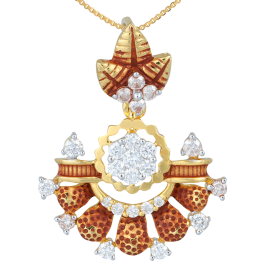 Semi Floral Gorgeous Diamond Pendants