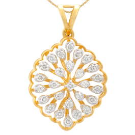 Sophisticated Floral Diamond Pendants