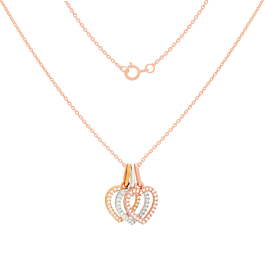  Marvelous Triple Heartin Diamond Necklaces