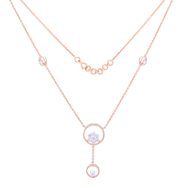 Glorious Single Floral Diamond Necklaces