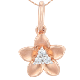 Pretty Cool Single Floral Diamond Pendants