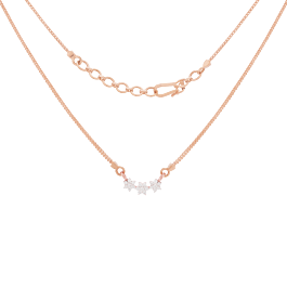 Glorious Triple Floral Diamond Necklaces