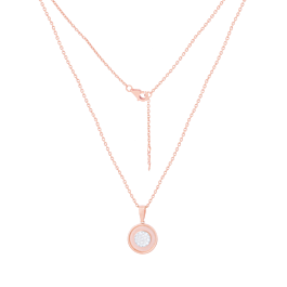 Edgy Glam Concentric Circular Diamond Necklaces