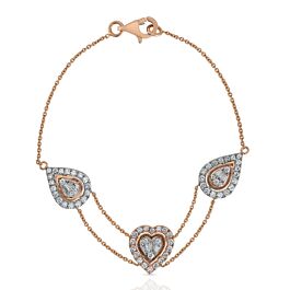 Lavish Heart Diamond Bracelets