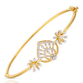 Gleaming Floral Diamond Bracelets