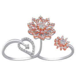 Sparkling  Floral Diamond Rings