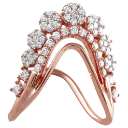 Attractive Floral Vanki Diamond Rings
