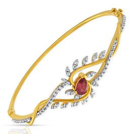 Fashionable Red Stone Diamond Bracelets