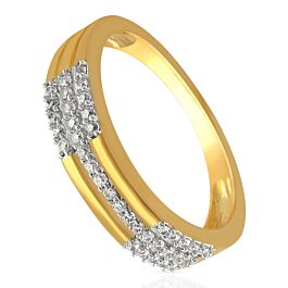 Graceful Triple Layer Diamond Ring