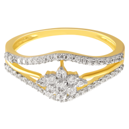 Sleek Floral Diamond Rings