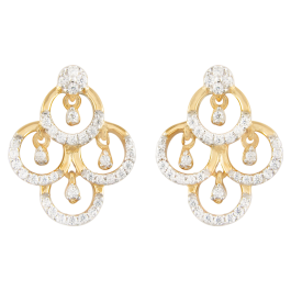 Splendid Chandelier Pattern Diamond Earrings