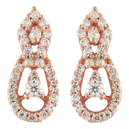 Opulent Pear Shaped Diamond Earrings