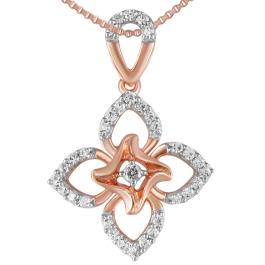 Fashionable Trendy Floral Diamond Pendants