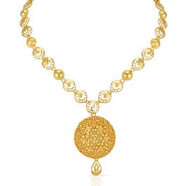 Enticing Dainty Floral Gold Necklace