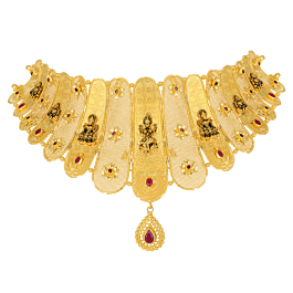 Traditional Goddess Gold Necklace