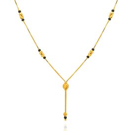 Eye Catching Middle Beaded Gold Chain