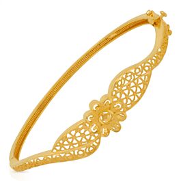 Ravishing Intricate Floral Gold Bracelet