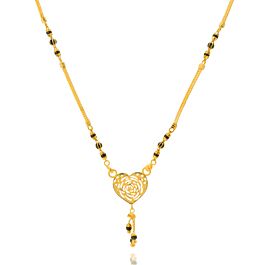 Marvelous Heartin Floral Gold Chain
