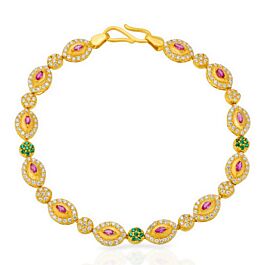 Classic Floral Gold Bracelet