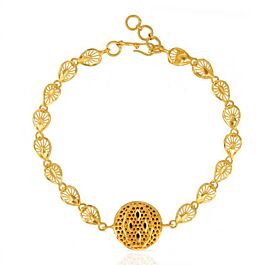 Exquisite Pear Drop Gold Bracelet