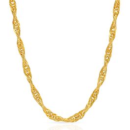 Edgy Rhombic Twisted Gold Chain