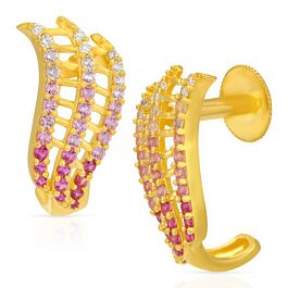 Beautiful Flashy Stone Gold Earrings 7A259957