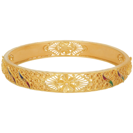 Ravishing Intricate Floral Gold Bracelets