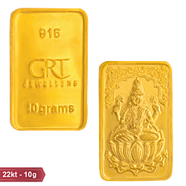 22KT 10 Grams Lakshmi Gold Bar