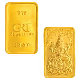 22KT Gold  1 Grams Lakshmi Bar | 26E270111 