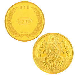 22KT Gold  2 Grams Lakshmi Coin | 26E288068 