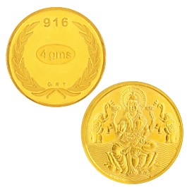 22KT Gold 4 Grams Lakshmi Coin | 26E451423