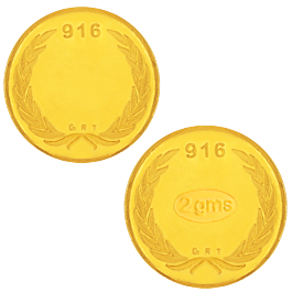 22KT Gold  2 Grams Leaf Coin | 26E290086 