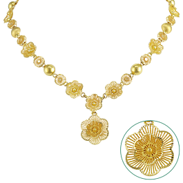 Gold Necklace 102A233446