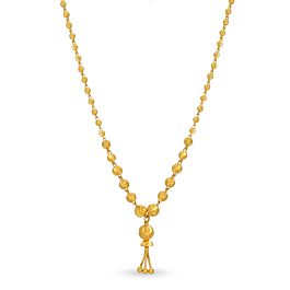 Fashionable Dainty Beaded Gold Necklace