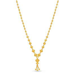 Pristine Cut Balls Gold Necklace