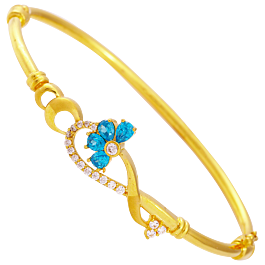 Dainty Floral And Flexible Arrow Gold Bracelet
