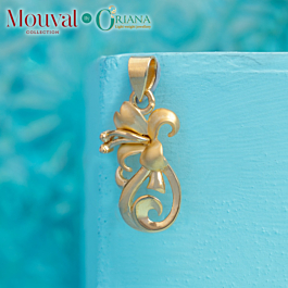 Charmful Mouval Collection Gold Pendant