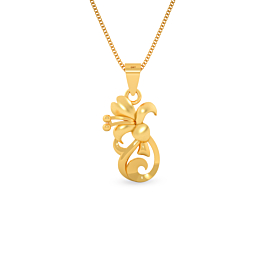 Charmful Mouval Collection Gold Pendant