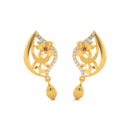 Outstanding Mouval Collection Gold Earrings