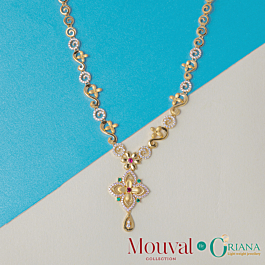 Pretty Mouval Collection Gold Necklace