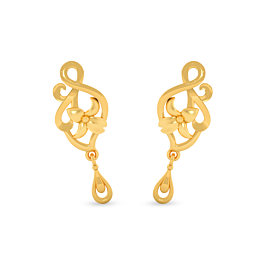 Contemporary Mouval Collection Gold Earrings