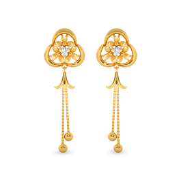 Magnificent Mouval Collection Gold Earrings