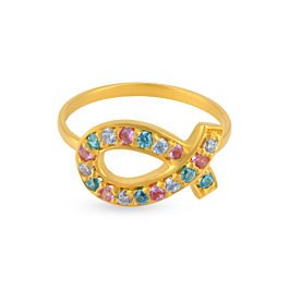 Appealing Opulent Triple Color Gold Rings
