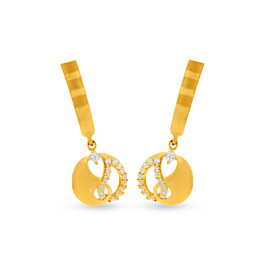 Exquisite Intertwined Romantic Gold Earrings