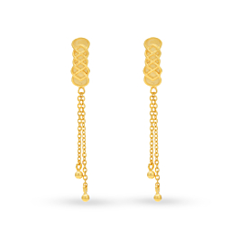 Stunning Chain Drops Gold Earrings