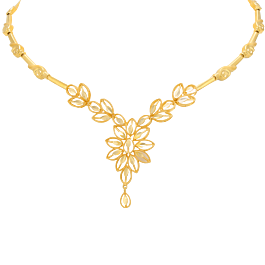 Captivating Floral Gold Necklaces