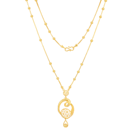 Vibrant Intricate Lattice Pattern Gold Necklaces